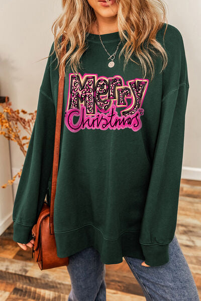 MERRY CHRISTMAS Round Neck Sweatshirt