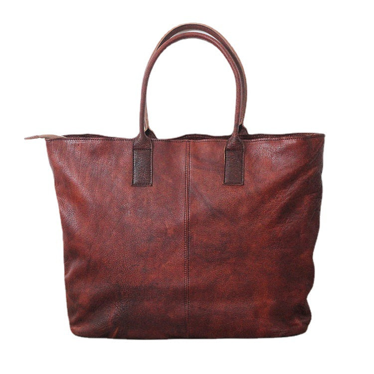 Women's Cowhide Large Capacity Shoulder Bag