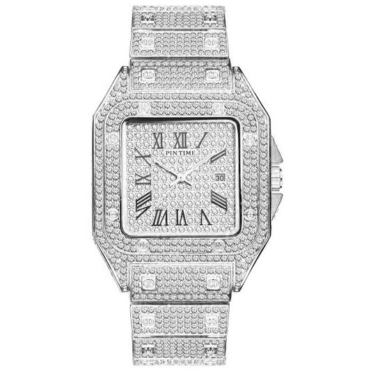 Quartz watch full diamond watch