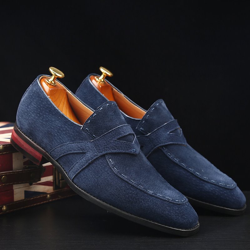 Men's Trendy Fashion Slip-on Matte Leather Tods