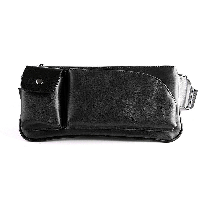 Men's Retro Chest Bag Messenger Bag Sports Small Bag Casual Waist Bag