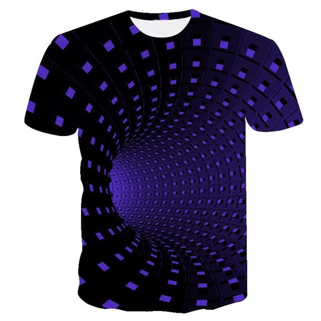 3D swirl print T-shirt - 4KsApparels