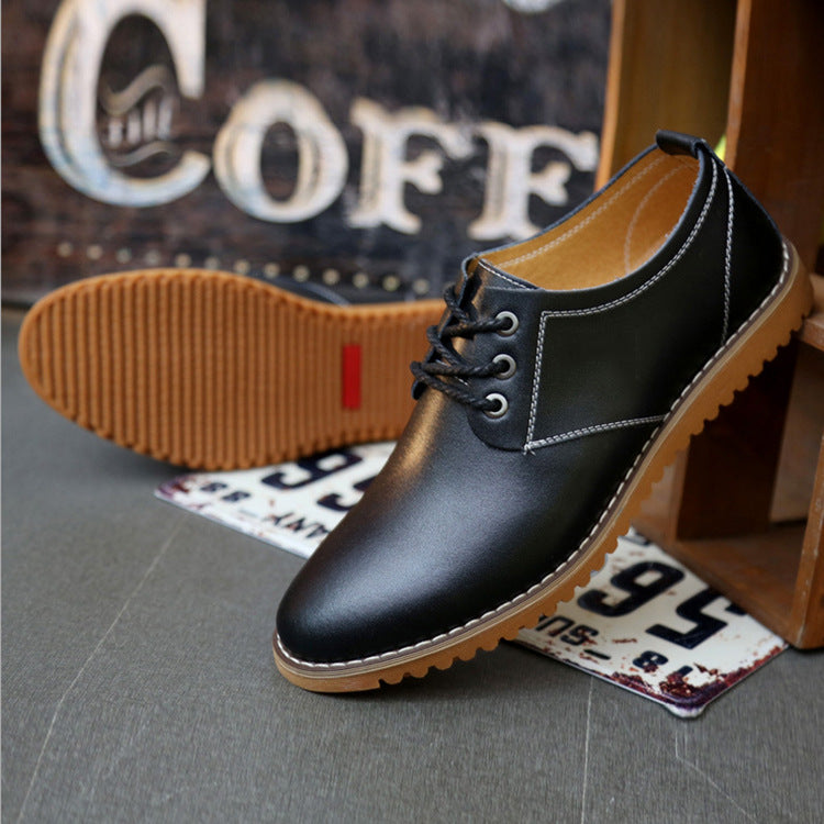 Men's Casual Leather Shoes Genuine Leather Plus Size