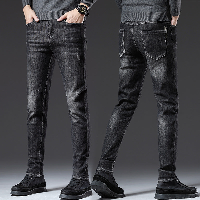 Black Fashion Trend Men's Casual Trousers