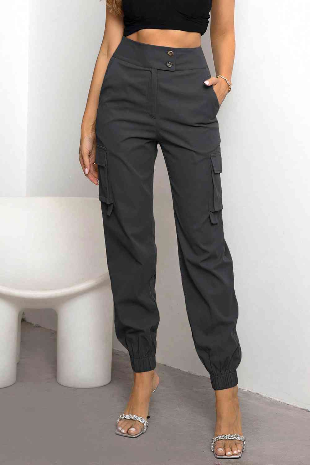 High Waist Cargo Pants