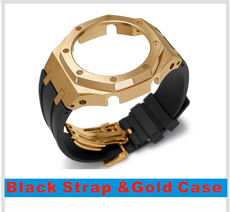 Tape Strap Metal Case Watch Accessories