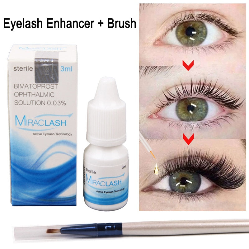 Eyelash Growth Enhancer Natural Eyelashes Longer Fuller Thicker Treatment Eye Lashes Serum Mascara Lengthening Eyebrow Growth - 4KsApparels