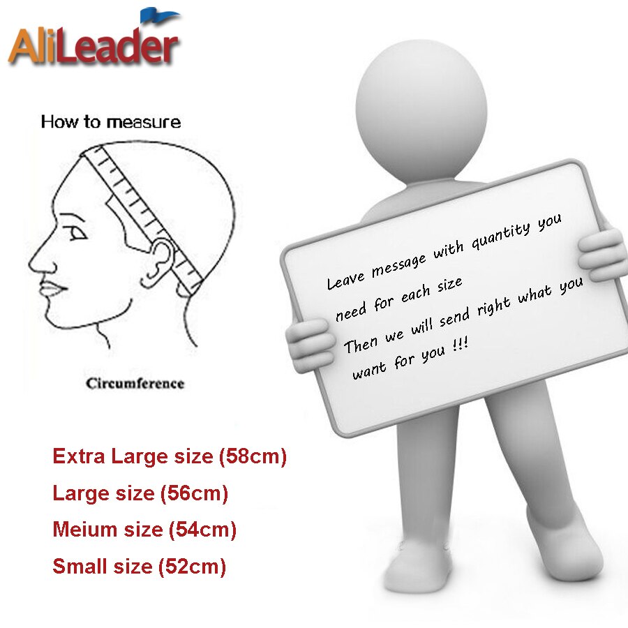 Alileader Adjustable Wig Caps Small/Large/Extra Large Base Cap Black Weaving Wig Tools Lace Wig Caps Weave Cap For Making a Wig - 4KsApparels