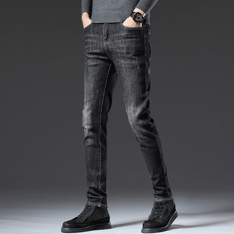 Black Fashion Trend Men's Casual Trousers