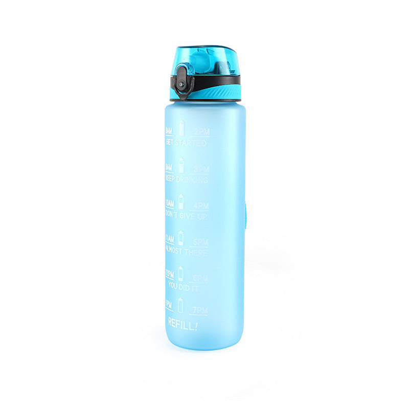 Portable Gradient Color Large Capacity Plastic Sports Water Cup