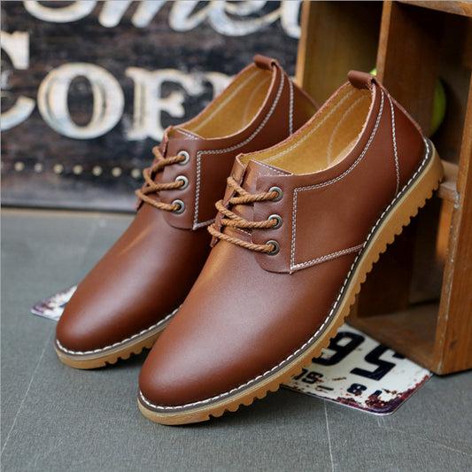 Men's Casual Leather Shoes Genuine Leather Plus Size