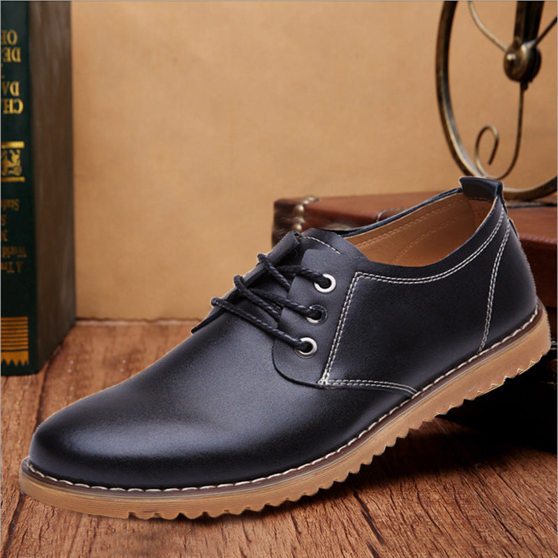 Men's Casual Leather Shoes Genuine Leather Plus Size