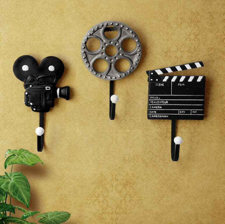 Creative Decoration Coat Hook Hook Wall Hanging Movie Equipment Set Three