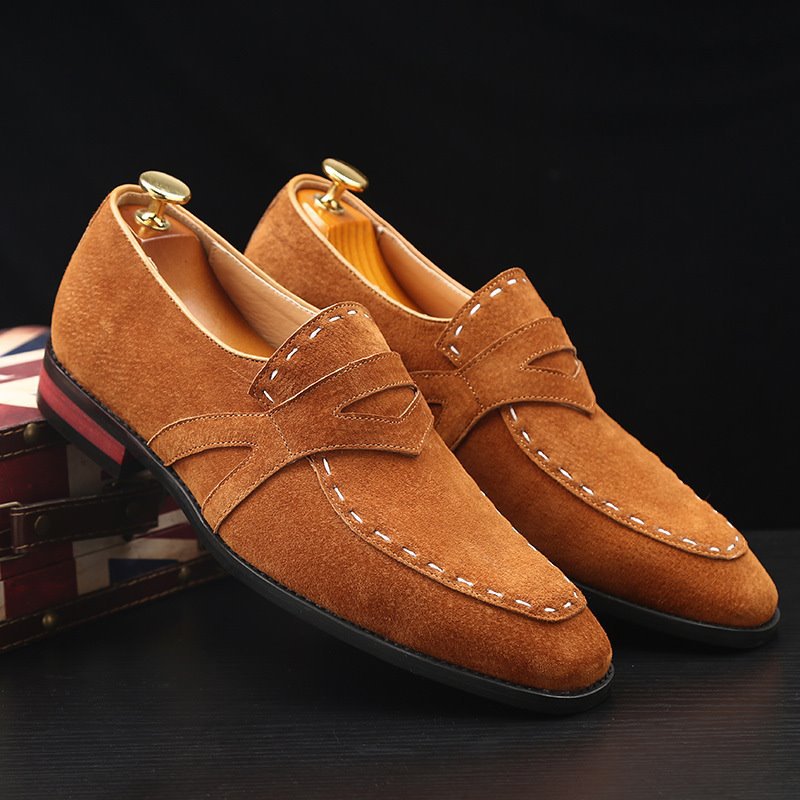 Men's Trendy Fashion Slip-on Matte Leather Tods