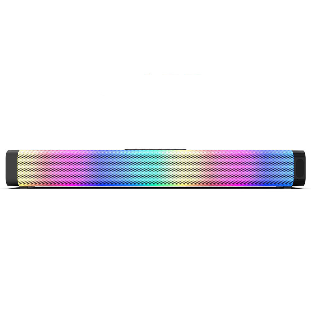 2021 Computer Game Speakers With RGB Light Powerful Bass Stereo Sound USB 3.5mm Optical Soundbar PC 20W Speaker